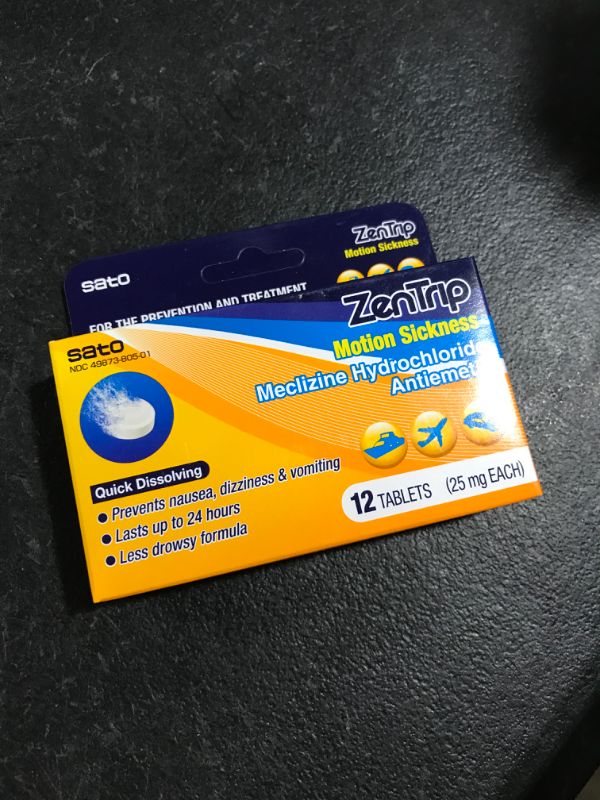 Photo 2 of ZenTrip Motion Sickness Tablets, 12 Count