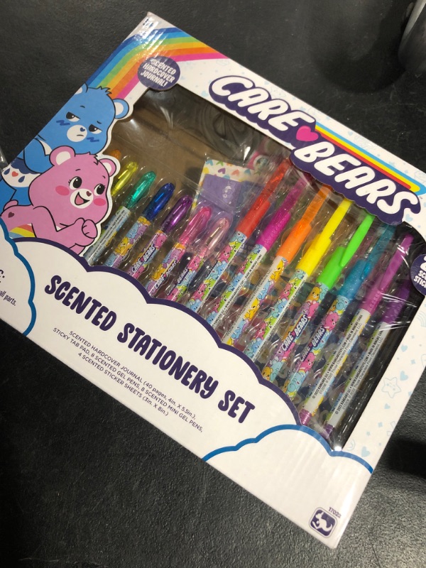Photo 1 of Care Bears Scented Stationery Set - Fun & Fruity Writing Supplies for Kids - Personal Journal, Sticky Tab Pad, Gel Pens, Mini Gel Pens, Sticker Sheets For Ages 3+ 17022