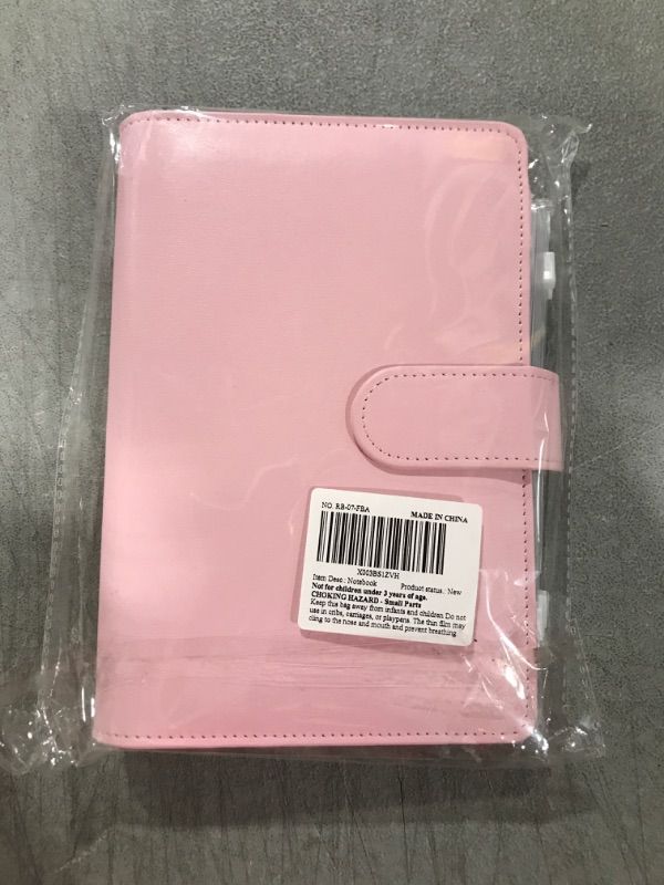 Photo 2 of A6 Budget Binder, DWIYITTN Money Organizer for Cash Include 8 Zipper Envelopes 2 Stickers in one Saving Binder for Expense Tracker Bill Money Saving, Pink