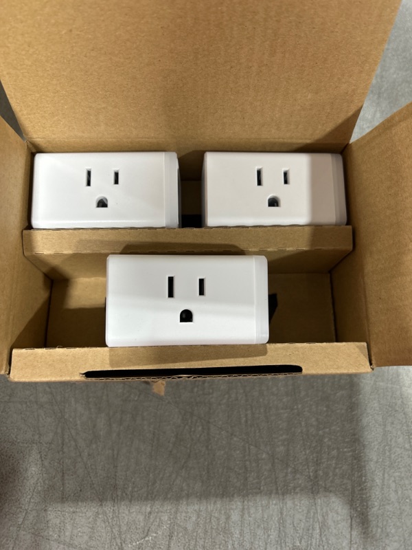 Photo 2 of Kasa Smart Plug HS103P3, Smart Home Wi-Fi Outlet Works with Alexa, Echo, Google Home & IFTTT, No Hub Required, Remote Control,15 Amp,UL Certified, 3-Pack , White