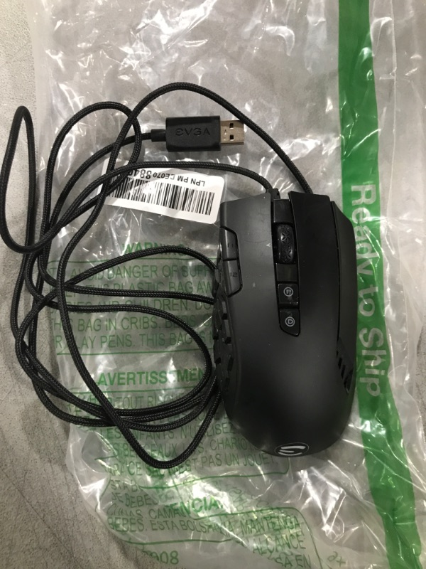 Photo 2 of EVGA X15 MMO Wired Gaming Mouse - Black