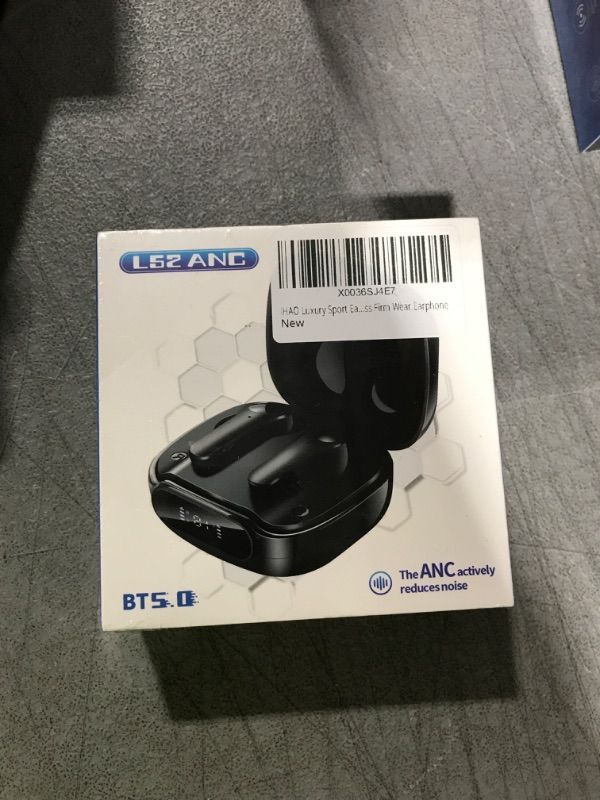 Photo 1 of IHAO Luxury Sport Earbuds Headphone with HD Mic TWS in-Ear Headset Deep Bass HiFi Sound Multi Ture Active Noise Cancelling Mode Ergonomic Fit Painless Firm Wear Earphone
