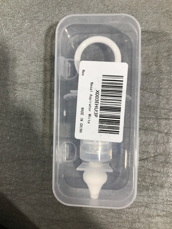 Photo 1 of Baby Nasal Aspirator, Silicone Tips Nasal Aspirator, Does Not Hurt The Nasal Cavity and Prevents Reflux (White)
