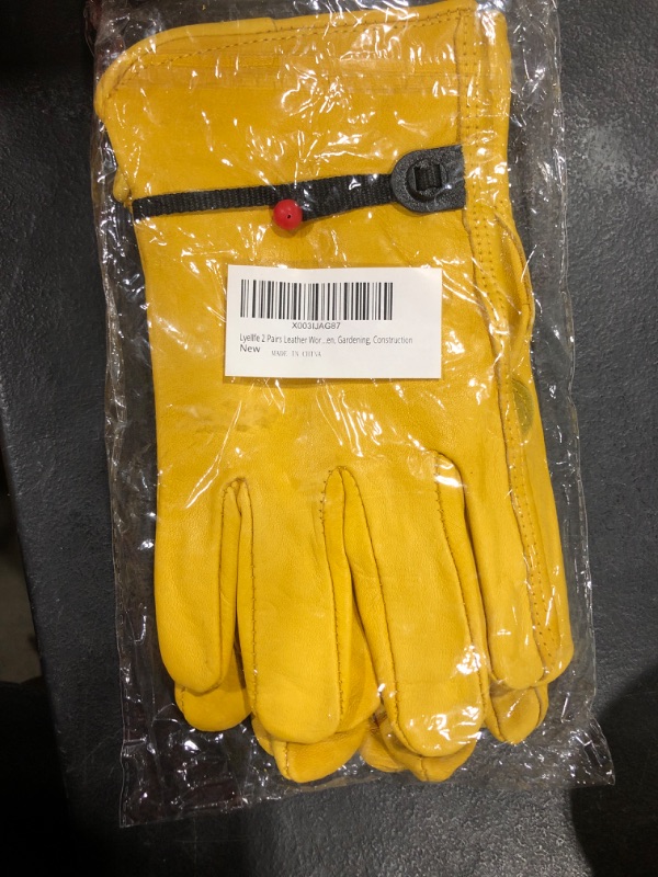 Photo 1 of Yellow Leather Gardening Gloves