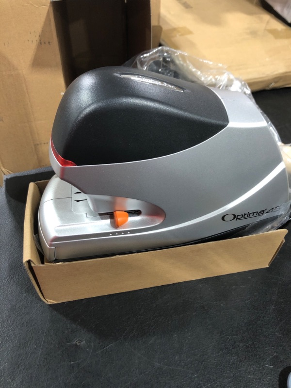 Photo 2 of Swingline Electric Stapler, Optima 45, 45 Sheet Capacity, Silver