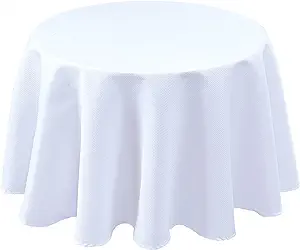 Photo 1 of 2 Round White Table Covers 40x30x16