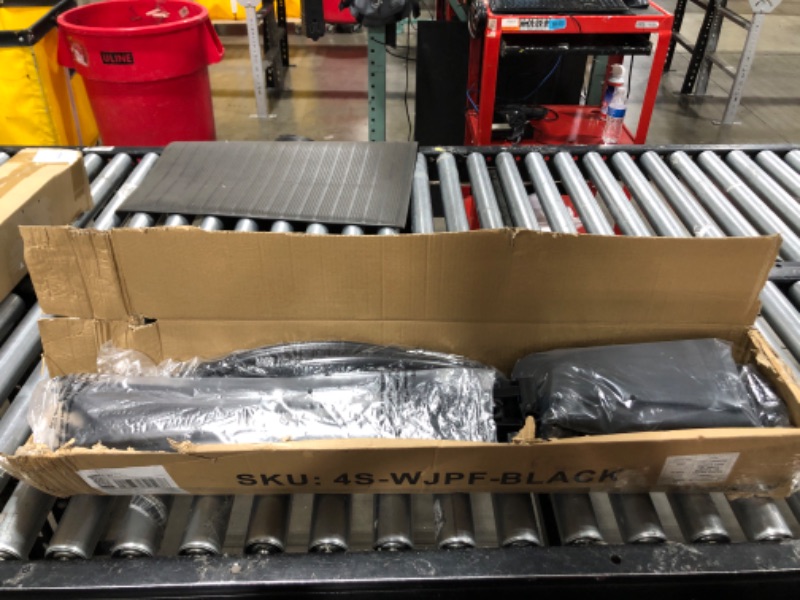 Photo 1 of Morngardo Upgraded Room Divider Folding Privacy Screens 4 Panel Partitions 88" Wall Dividers Portable Separating for Home Office Bedroom Dorm Decor (Black)