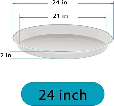 Photo 1 of Angde 23 24 inch Plant Saucer (21 Inch Base),  (Cream White)