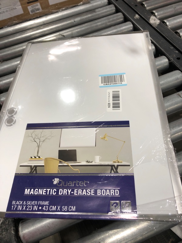 Photo 2 of Quartet Magnetic Whiteboard, 17" x 23" Dry Erase Board, White Board, Black/Silver Frame (79371) 17 x 23 inches Dry Erase Board