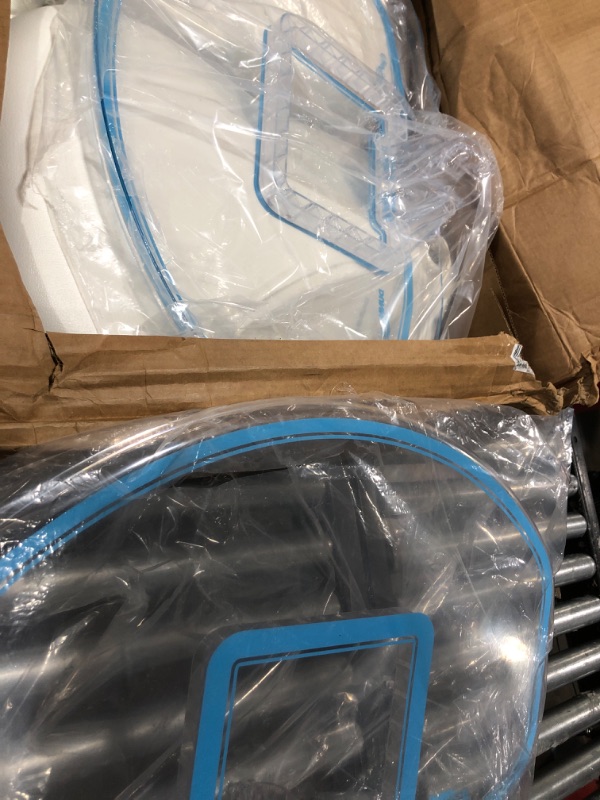 Photo 1 of Dunn-Rite Clear Shot Swimming Pool Basketball Hoop w/Ball, Base, & 13 Inch Stainless Steel Rim for Adults & Kids, Choose Basketball or Basketball and Volleyball Combo Basketball & Volleyball Set