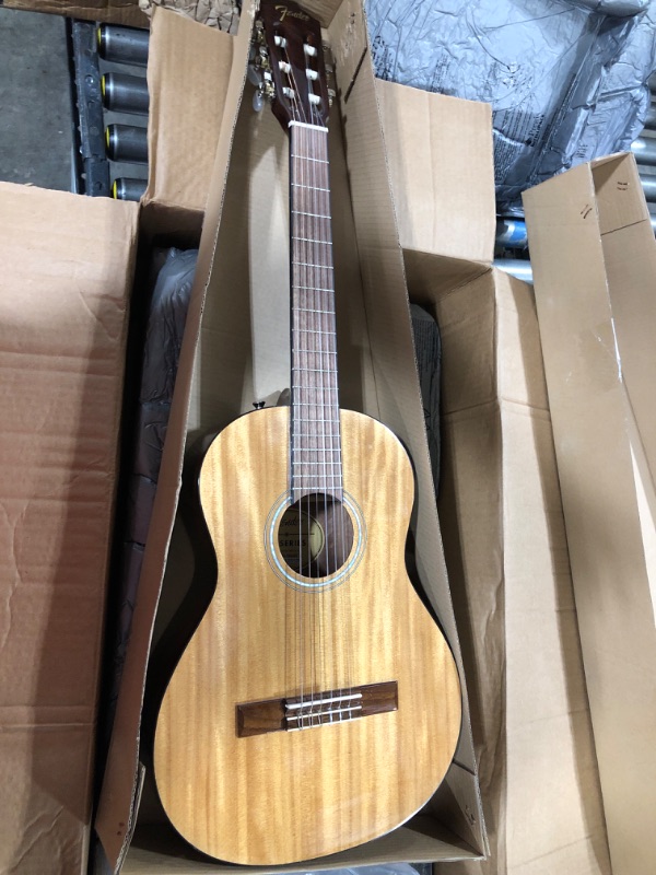 Photo 3 of Fender FA-15N 3/4 Acoustic Guitar Beginner Starter Pack, Walnut Fingerboard, Natural Finish, Includes Gig Bag, Clip-On Tuner, Strap, and More