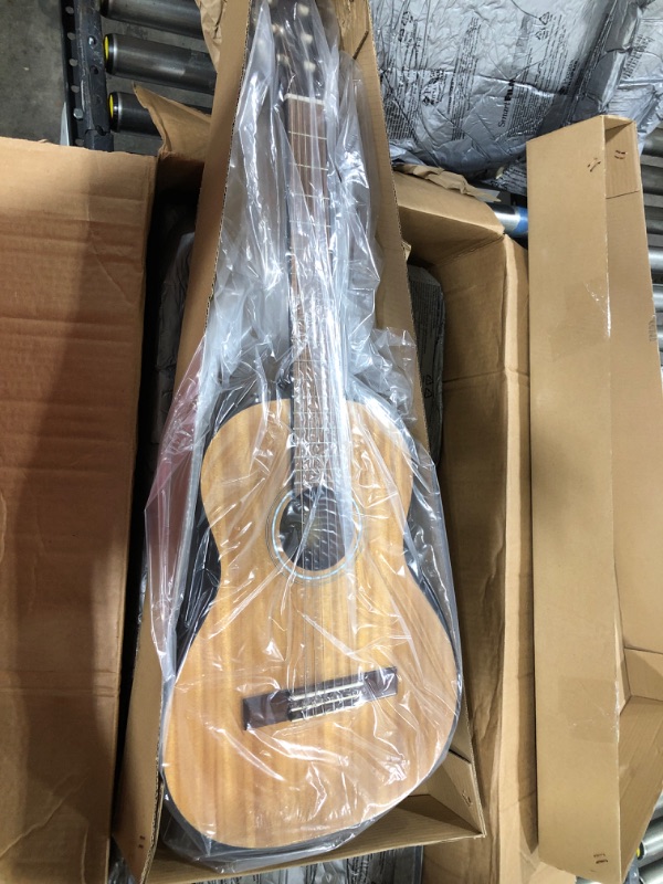 Photo 2 of Fender FA-15N 3/4 Acoustic Guitar Beginner Starter Pack, Walnut Fingerboard, Natural Finish, Includes Gig Bag, Clip-On Tuner, Strap, and More