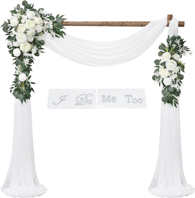 Photo 1 of  Artificial Wedding Arch Flowers Kit, 