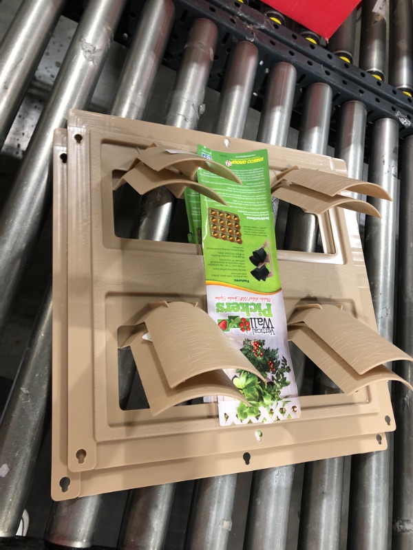 Photo 1 of 2pk of Emsco Group 2480-1 Vertical Pickers - Garden System, 17"X17" Panel; Sand
