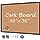 Photo 1 of Board2by Cork Board Bulletin Board 36 x 48, Black Wood Framed 4x3 Corkboard, Office Board for Wall Cork, Large Wall Mounted Notice Pin Board with 18 Push Pins for School, Home & Office
