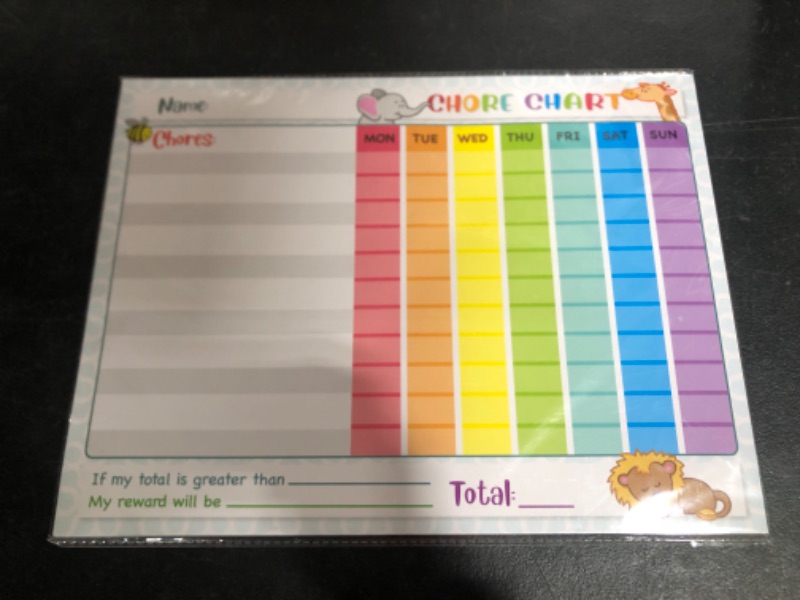 Photo 2 of Youngever 16 Pack Laminated Dry Erase Chore Charts, Reusable Reward Chart for Classroom with 640 Star Stickers