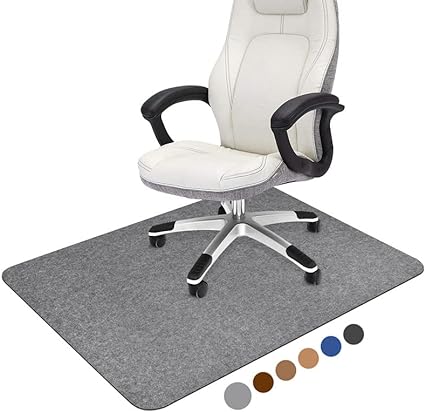 Photo 1 of Limited-time deal: Placoot Office Chair Mat for Hardwood Floor, 55"x35" Computer Chair Mat, Desk Chair Mat, Large Anti-Slip Floor Protector for Home Office 