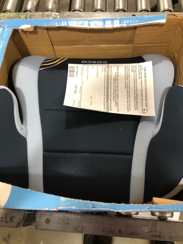 Photo 2 of Cosco Topside Backless Booster Car Seat, Lightweight 40-100 lbs, Rainbow