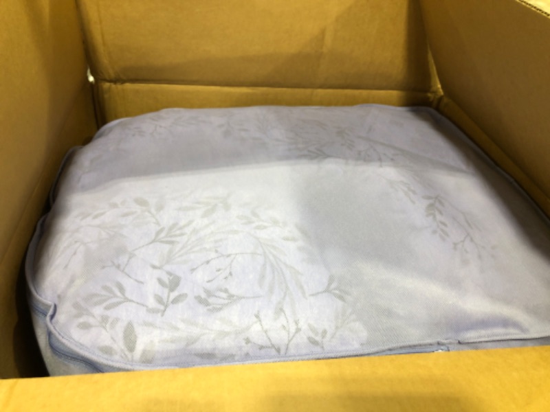 Photo 1 of Boppy Total Body Pregnancy Pillow with Easy-on Removable Pillow Cover in Gray Scattered Leaves for Full-body Support, Body Pillow for Pregnancy and Postpartum Positioning