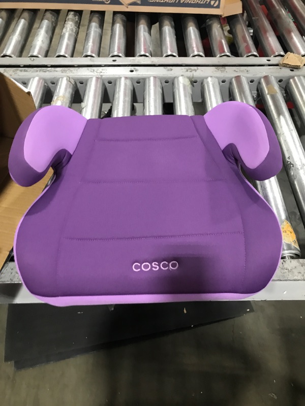 Photo 2 of Cosco Topside Booster Car Seat - Easy to Move, Lightweight Design (Grape), 1 Count (Pack of 1)