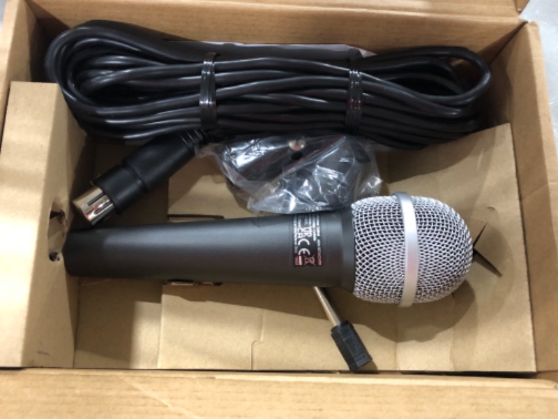 Photo 2 of Amazon Basics Dynamic Vocal Microphone – Cardioid,XLR