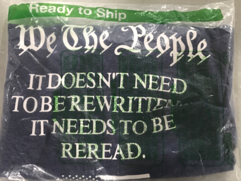 Photo 2 of 1776 We The People Tank Top It Doesn't Need to Be Rewritten It Needs to Be Reread Shirt 4Th of July Tee Small Black