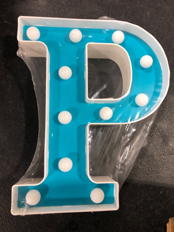 Photo 1 of Blue Letter P LED 