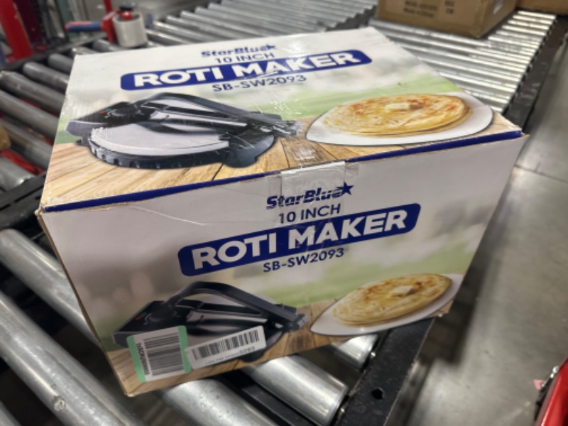 Photo 4 of 10inch Roti Maker by StarBlue with FREE Roti Warmer - The automatic Stainless Steel Non-Stick Electric machine to make Indian style Chapati, Tortilla, Roti AC 110V 50/60Hz 1200W SB-SW2093