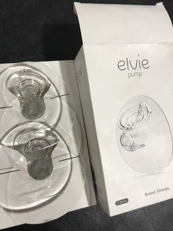 Photo 2 of Elvie Pump Breast Shield - 21mm | 2 Pack Nipple Shield Flange for Pumping Breast Milk | Breast Feeding Essentials for Electric Breast Pumps | BPA Free Breast Shells | Breast Pump Bra Compatible 21mm Breast Shield