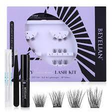 Photo 1 of BEYELIAN DIY Eyelash Extension Kit, Individual Cluster Lashes Kit, At Home Lash Extensions Kit Individual Lash Clusters DIY Lash Extensions Glue Bonded Roots, Cluster Lash Glue, Tweezers 05