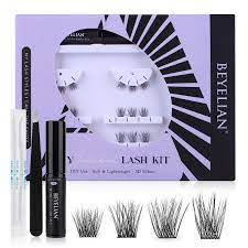 Photo 1 of BEYELIAN DIY Eyelash Extension Kit, Individual Cluster Lashes Kit, At Home Lash Extensions Kit Individual Lash Clusters DIY Lash Extensions Glue Bonded Roots, Cluster Lash Glue, Tweezers 01