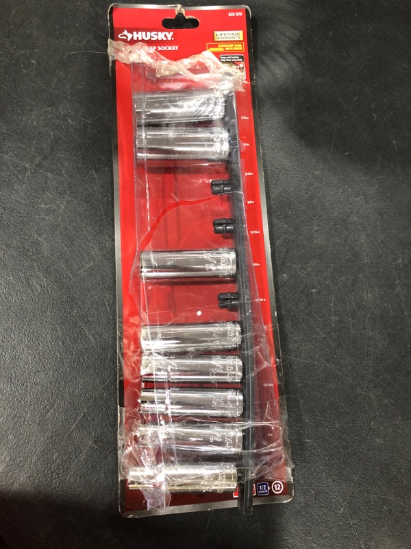 Photo 2 of 1/2 in. Drive SAE Deep Socket Set (11-Piece)