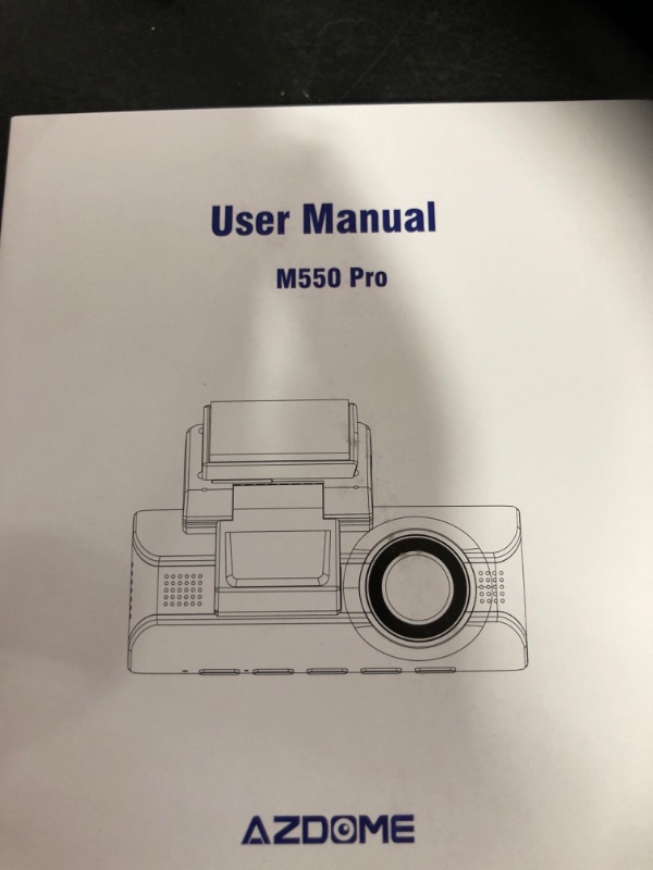 Photo 4 of AZDOME M550 Dash Cam 3 Channel, Built in WiFi GPS, With 64GB Card, Front Inside Rear 1440P+1080P+1080P Car Dashboard Camera Recorder, 4K+1080P Dual, 3.19" IPS, IR Night Vision, Capacitor, Parking Mode
