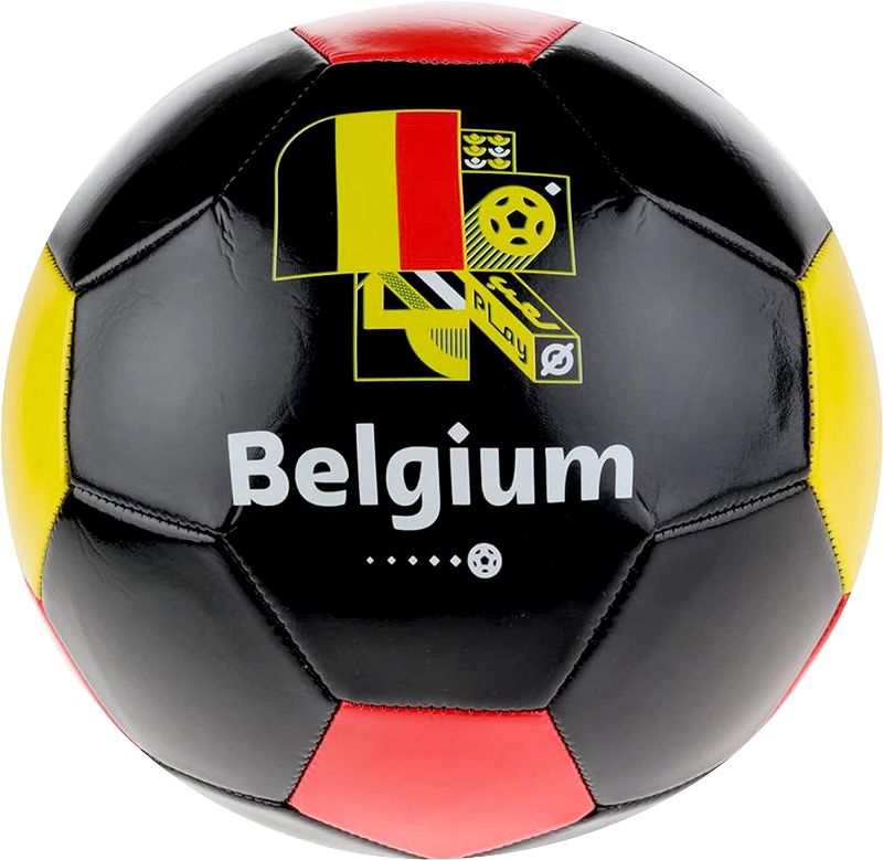 Photo 1 of Capelli Sport FIFA World Cup Qatar 2022 Soccer Ball Souvenir Display, Officially Licensed Futbol for Youth and Adult Soccer Players Belgium Size 5