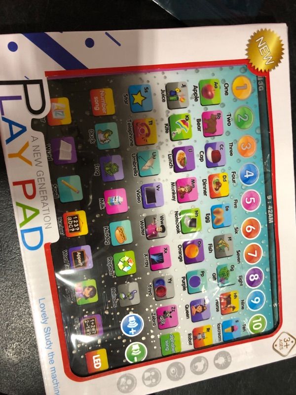 Photo 1 of SPOGENN Learning Tablet Educational Touch Pad for Fun Learn Number ABCs Spelling Animal Pink