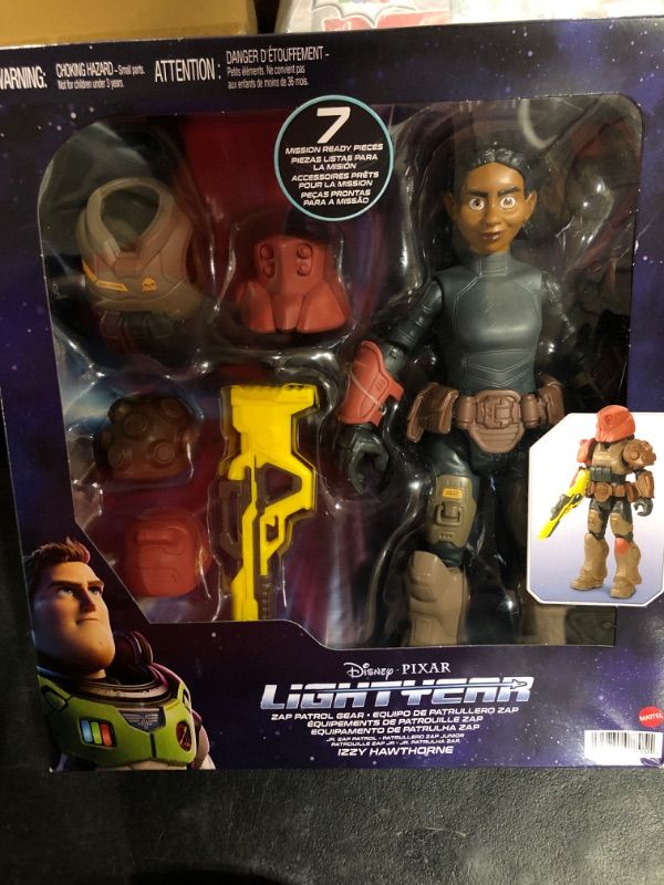 Photo 1 of Disney Pixar Lightyear Space Ranger Gear Izzy Hawthorne Jr ZAP Patrol, Authentic 12 Inch Scale Figure & Accessories, 14 Posable Joints, 4 Years & Up Space Ranger Gear Jr. ZAP Patrol Izzy