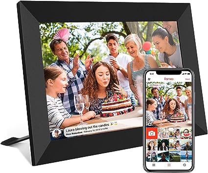 Photo 1 of FRAMEO 10.1 Inch Smart WiFi Digital Photo Frame 1280x800 IPS LCD Touch Screen, Auto-Rotate Portrait and Landscape, Built in 16GB Memory, Share Moments Instantly via Frameo App from Anywhere