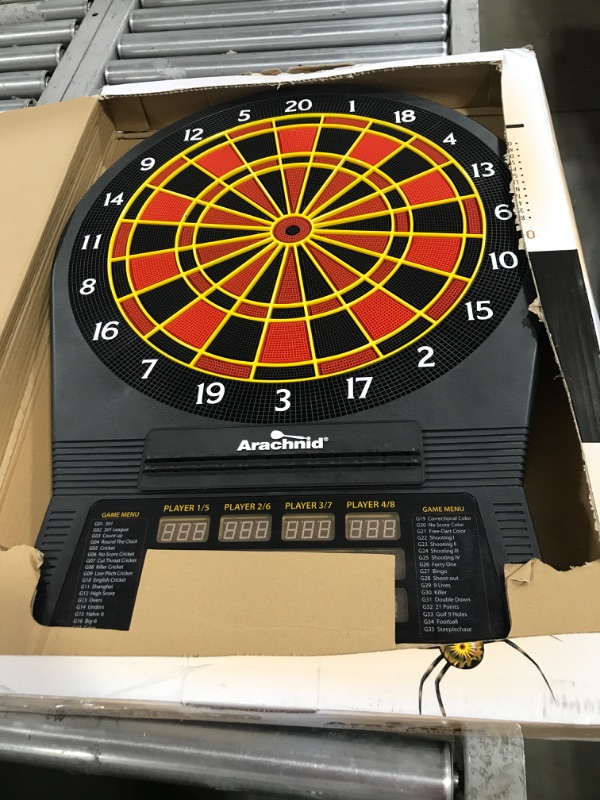 Photo 2 of Arachnid Cricket Pro 670 Tournament-Quality Dartboard with 35 Games and 318 Variations (6 Cricket Games) , Black