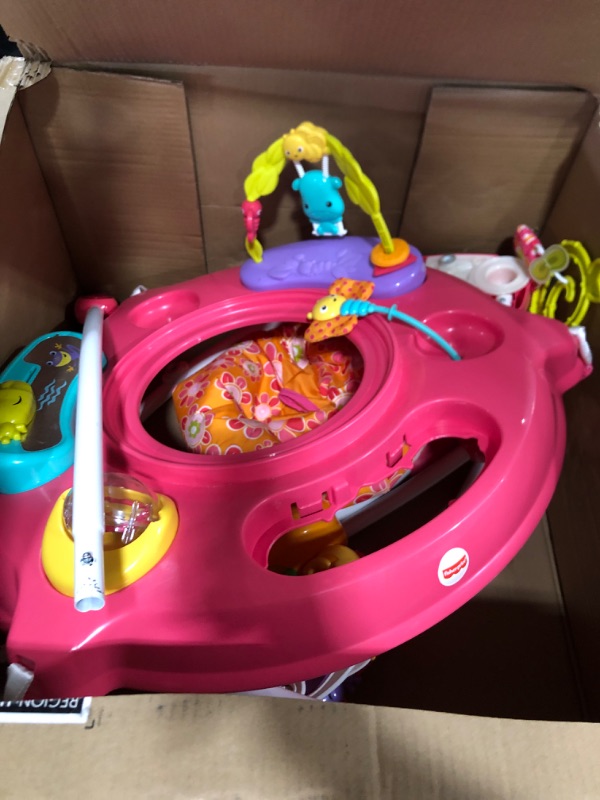 Photo 2 of (SIMILAR ITEM) Fisher-Price Baby Bouncer Animal Activity Jumperoo With Music Lights Sounds And Developmental Toys For Infants
