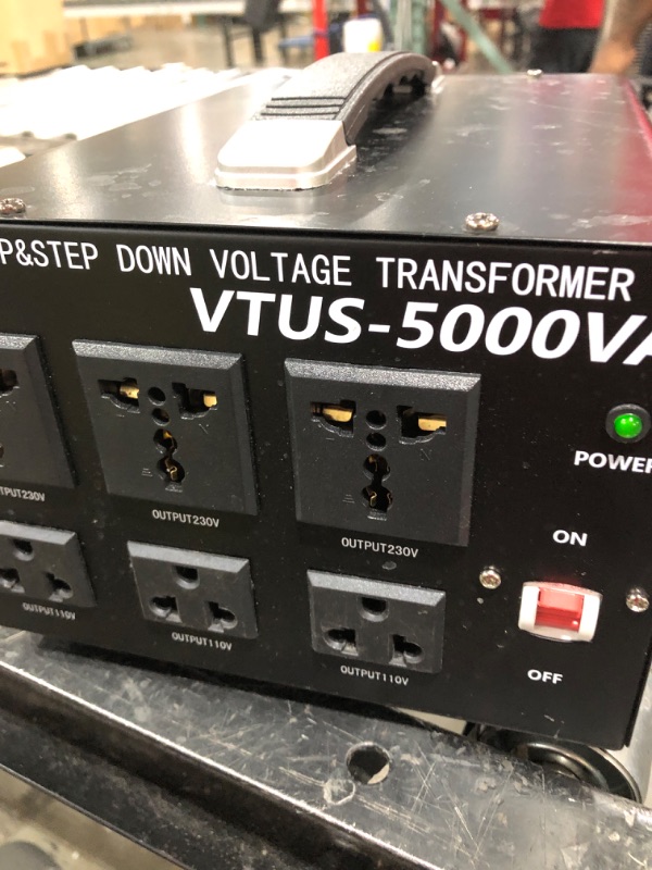 Photo 4 of Cantonape 5000 Watt Voltage Converter Transformer - Heavy Duty Step Up/Down Convert from 110-120 Volt to 220-240 Volt and from 220-240 Volt to 110-120 Volt - Circuit Breaker Protection 5000W