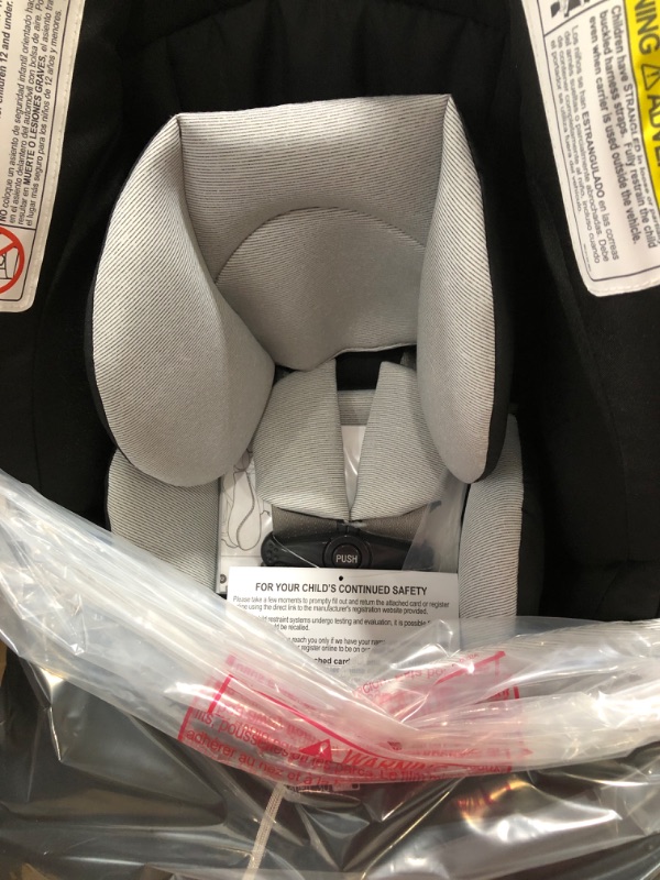 Photo 3 of Chicco KeyFit 30 Zip Infant Car Seat and Base | Rear-Facing Seat for Infants 4- 30 lbs. | Includes Infant Head and Body Support | Zip-Open Boot | Baby Travel Gear Black KeyFit 30 with Zip Extend Canopy