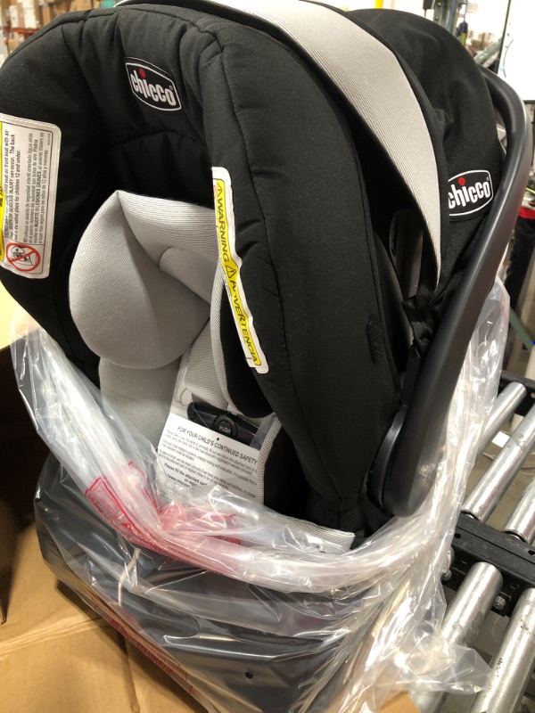 Photo 2 of Chicco KeyFit 30 Zip Infant Car Seat and Base | Rear-Facing Seat for Infants 4- 30 lbs. | Includes Infant Head and Body Support | Zip-Open Boot | Baby Travel Gear Black KeyFit 30 with Zip Extend Canopy