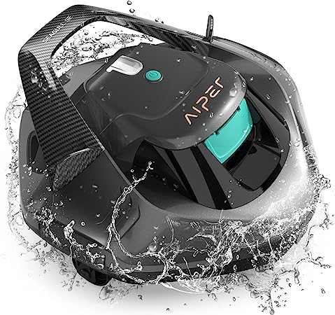 Photo 1 of (2023 Upgrade) AIPER Seagull SE Cordless Robotic Pool Cleaner, Pool Vacuum Lasts 90 Mins, LED Indicator, Self-Parking, Ideal for Above/In-Ground Flat Pools up to 40 Feet - Gray