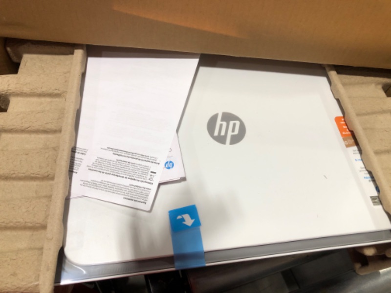 Photo 3 of HP DeskJet 2755e Wireless Color All-in-One Printer with bonus 6 months Instant Ink (26K67A), white