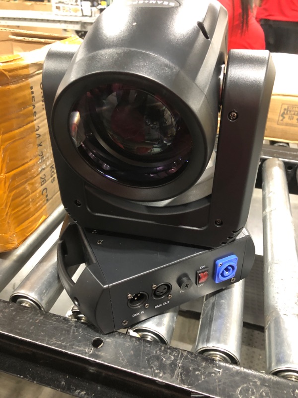 Photo 1 of 150W LED Moving Head Lights Beam Spot Wash GOBO 18 Face Roto Prism Super Bright Dj Disco Light Stage Light (150W Beam Moving Head Light) 150W 1 Pack