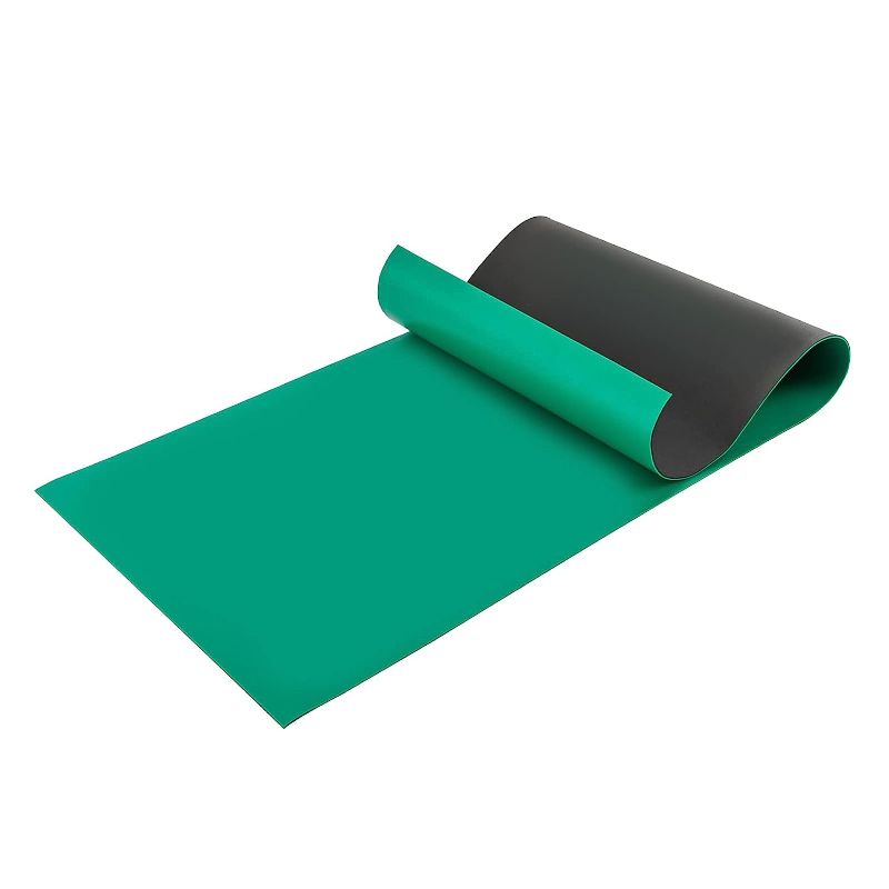 Photo 1 of ESD Rubber Mat Anti Static Table Floor Pad ESD Mat Kit for PC Building Electronic Device Repair Solder Assembly Work Green
