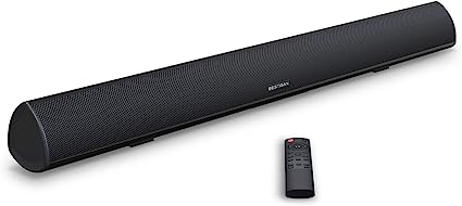 Photo 1 of BESTISAN Soundbar, TV Sound Bar with Dual Bass Ports Wired HDMI and Wireless Bluetooth 5.0 Home Theater System (28 Inch, Enhanced Bass Technology, 3-Inch Drivers, Bass Adjustable, Wall Mountable, DSP)

