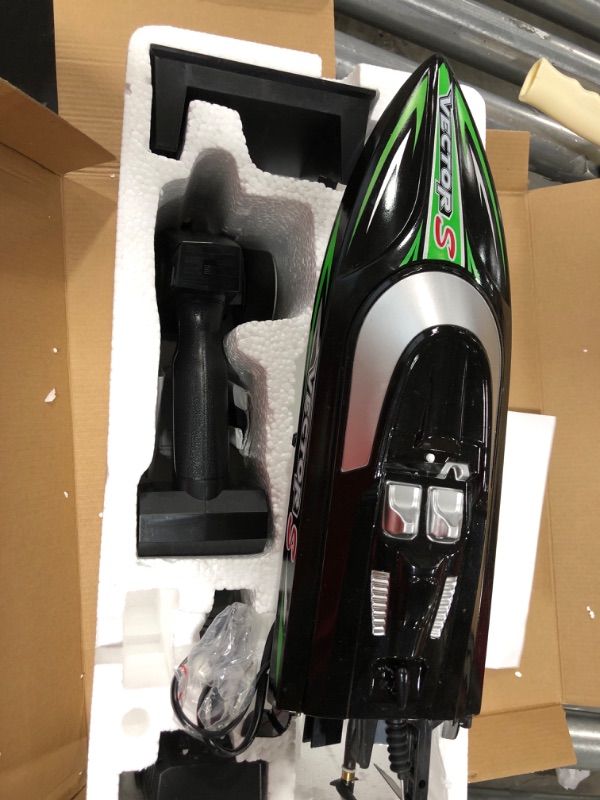 Photo 1 of VOLANTEXRC Brushless RC Boats for Adults, 30+MPH Fast Remote Control Boat with Rechargeable Batteries for Lakes, 2.4 GHz High Speed RC Boat for Adults and Kids Gifts for Boys Girls (797-4 Brushless)