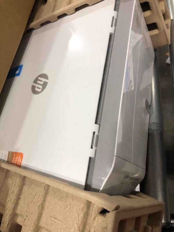 Photo 2 of HP DeskJet 2755e Wireless Color All-in-One Printer with bonus 6 months Instant Ink (26K67A), white