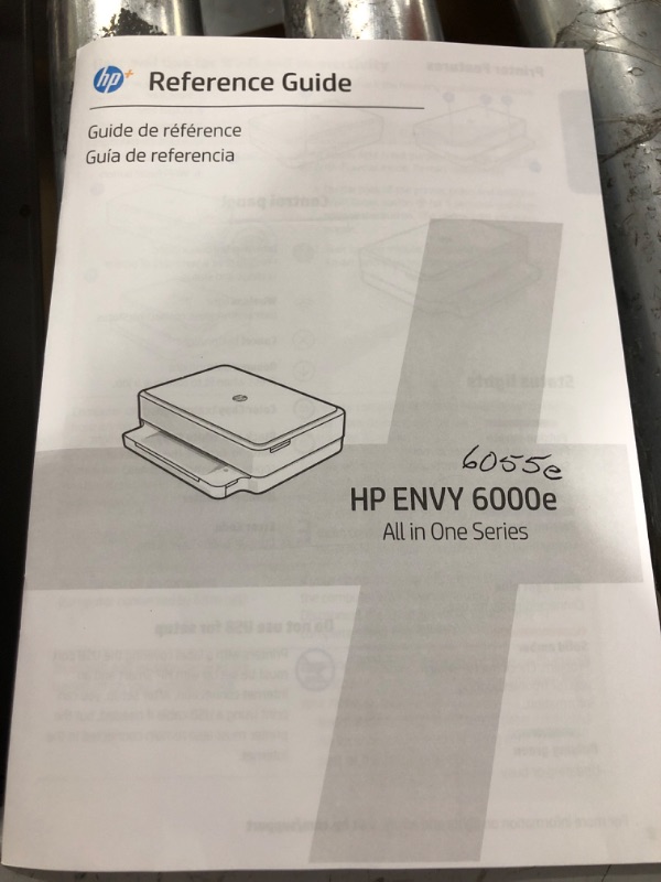 Photo 7 of HP ENVY 6055e All-in-One Wireless Color Printer, with bonus 6 months free Instant Ink (223N1A), white
